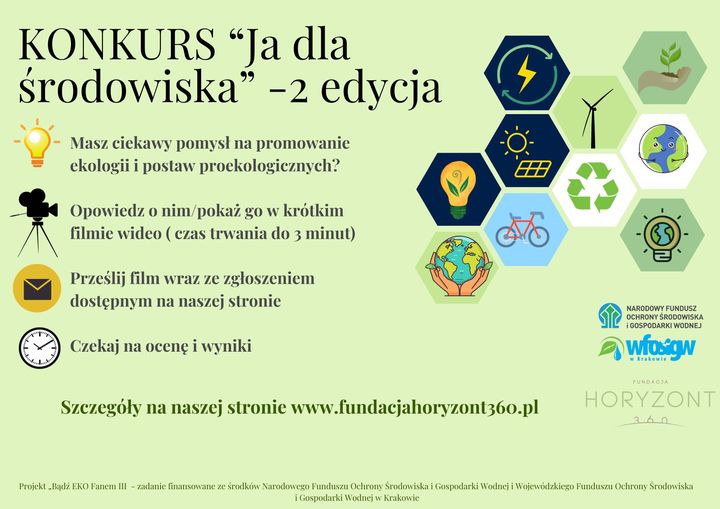 Konkurs „Ja dla środowiska” – 2 edycja